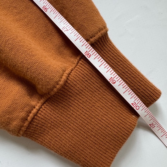 Stradivarius Rust Boxy Sweatshirt with Sequin and Bead Embellished Cat “Feline” - Picture 14 of 16